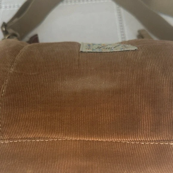 Fossil Corduroy Shoulder Bag with Floral Patch - Picture 4 of 4